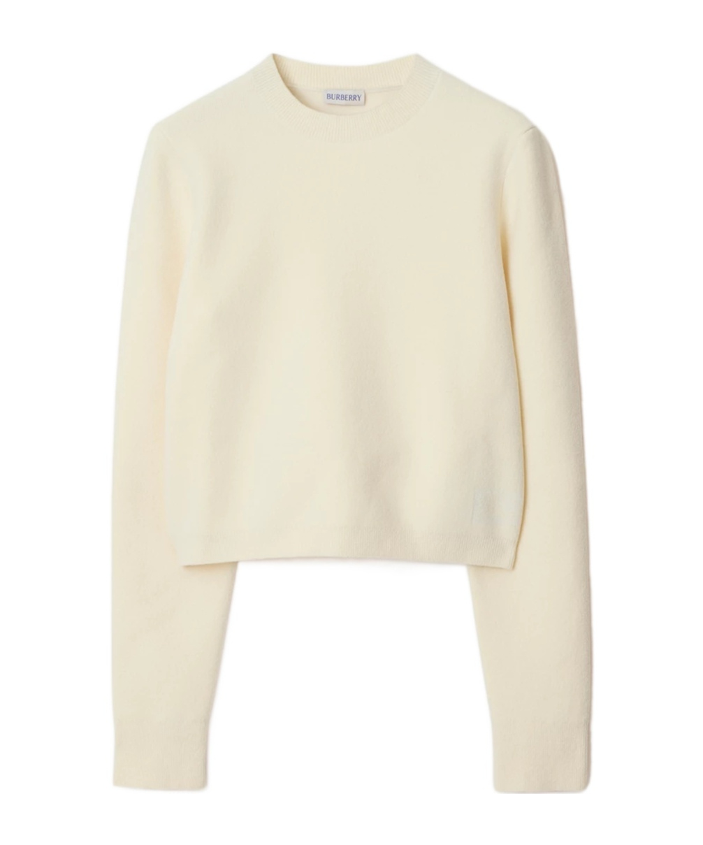 Burberry Chenille-texture Jumper In Nude