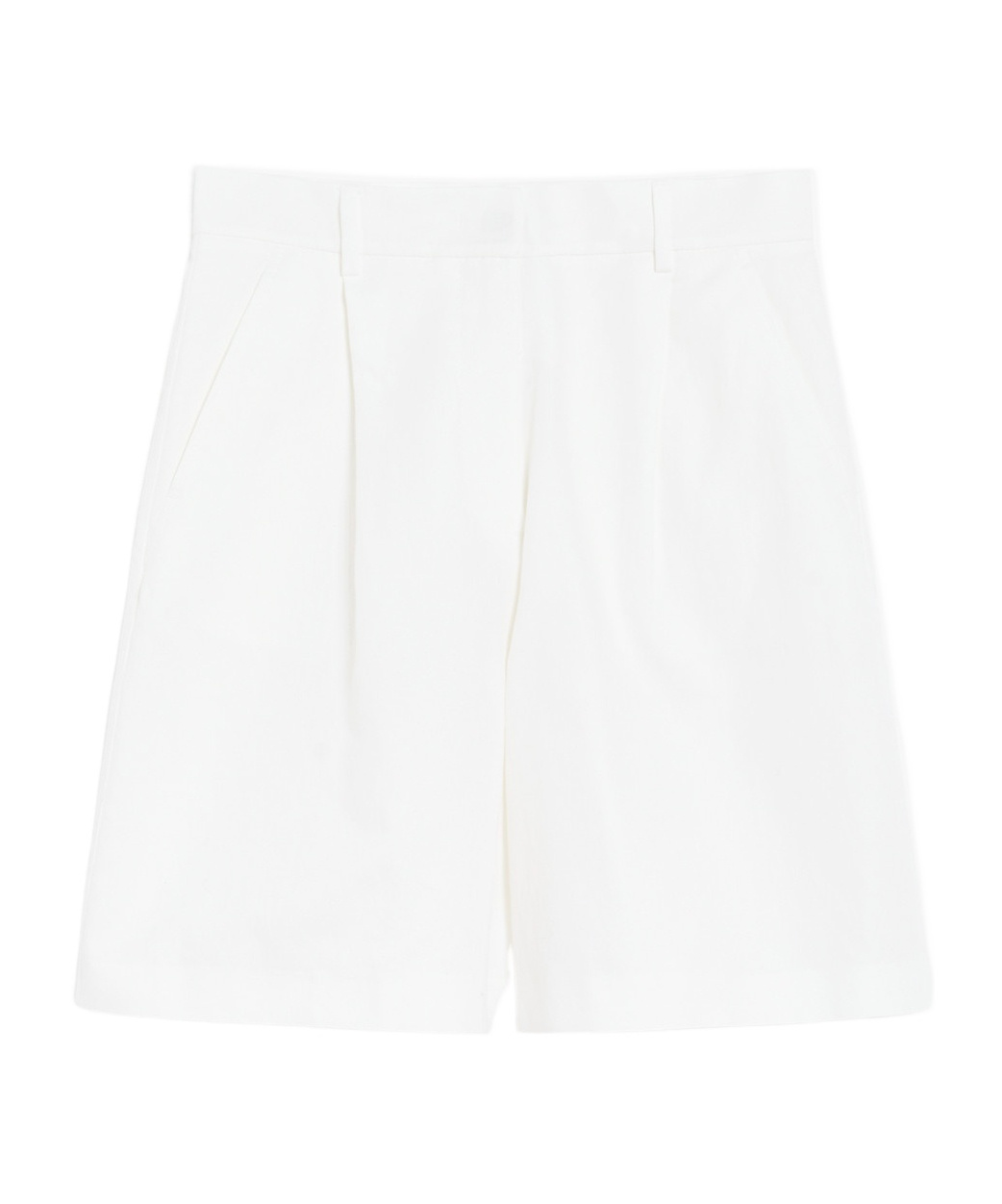Weekend Max Mara Belt Loop Shorts In White