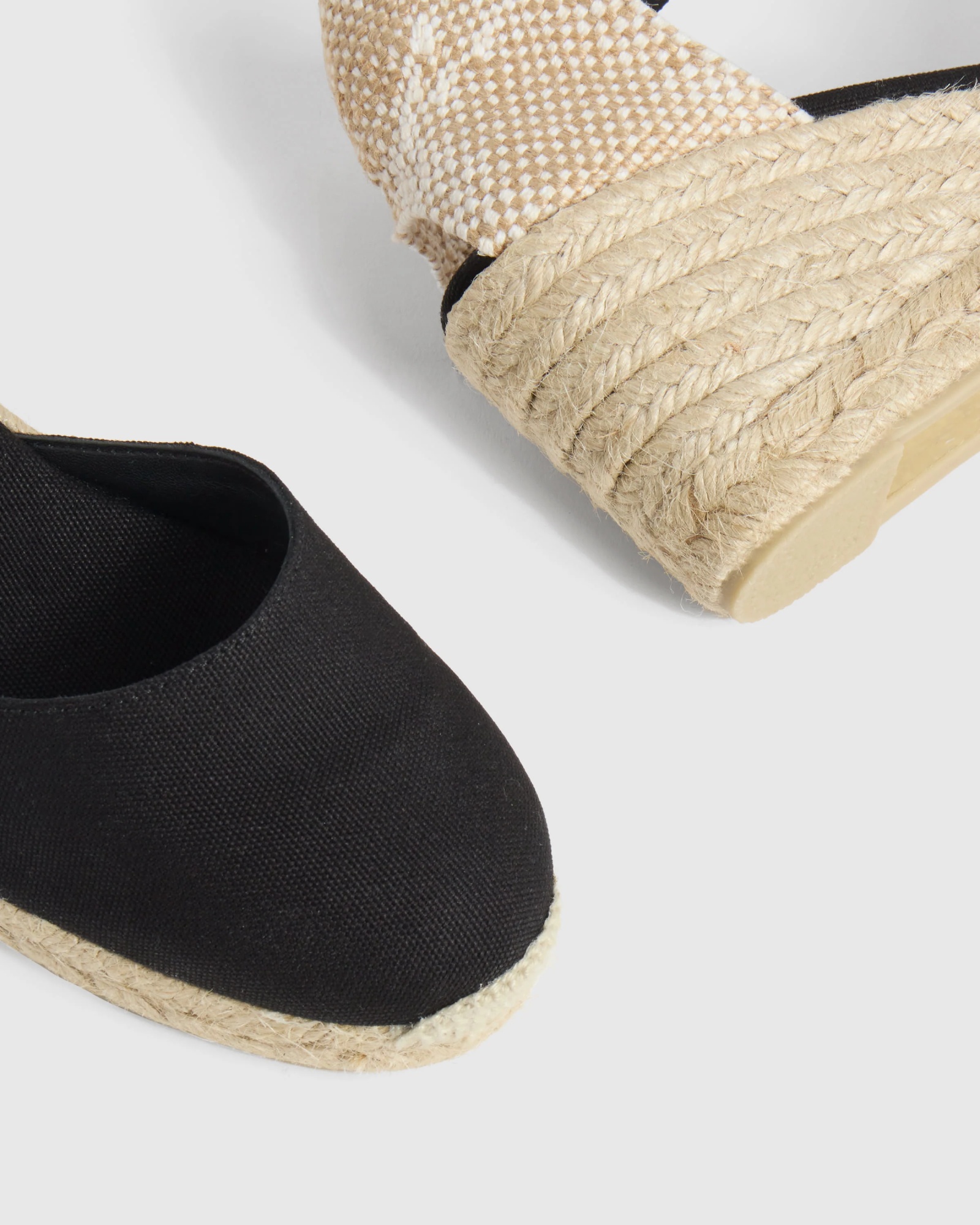 Castaã±er Carina Espadrilles Wedge Sandal With Ankle Laces In Nude