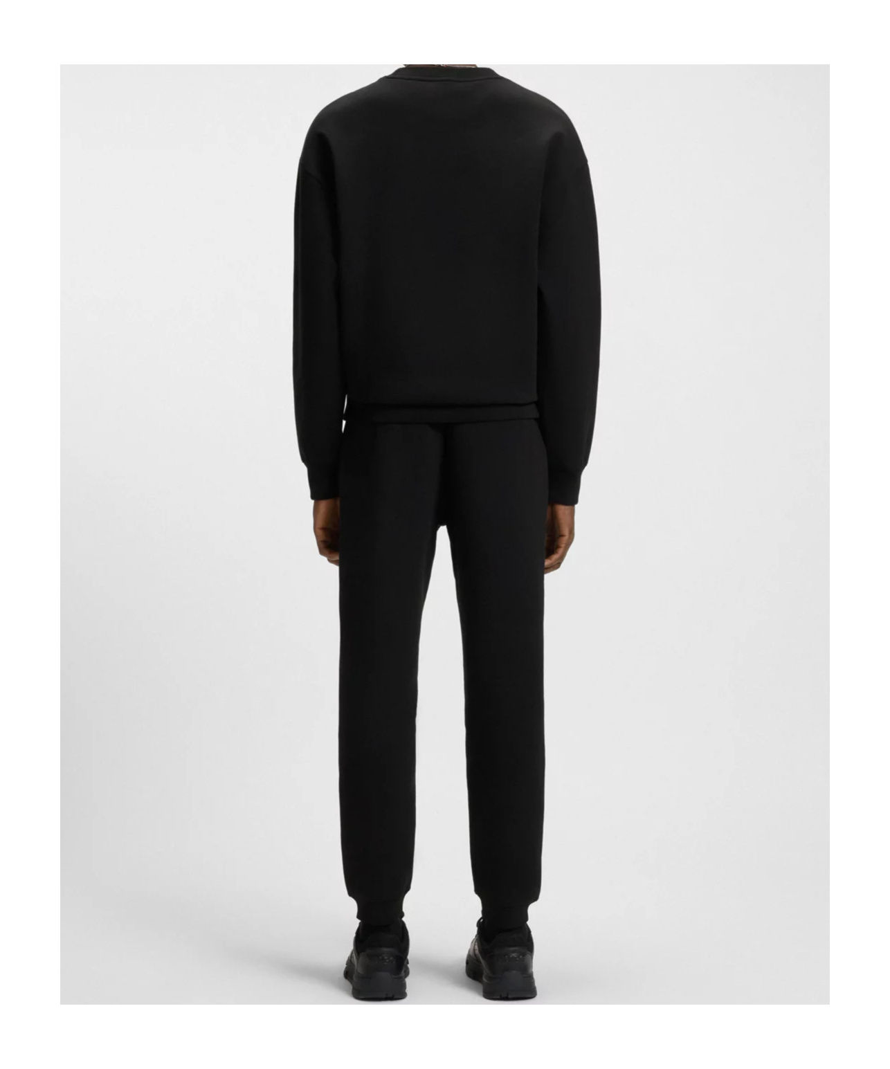 Hugo Boss Logo-patch Sweatshirt In Black