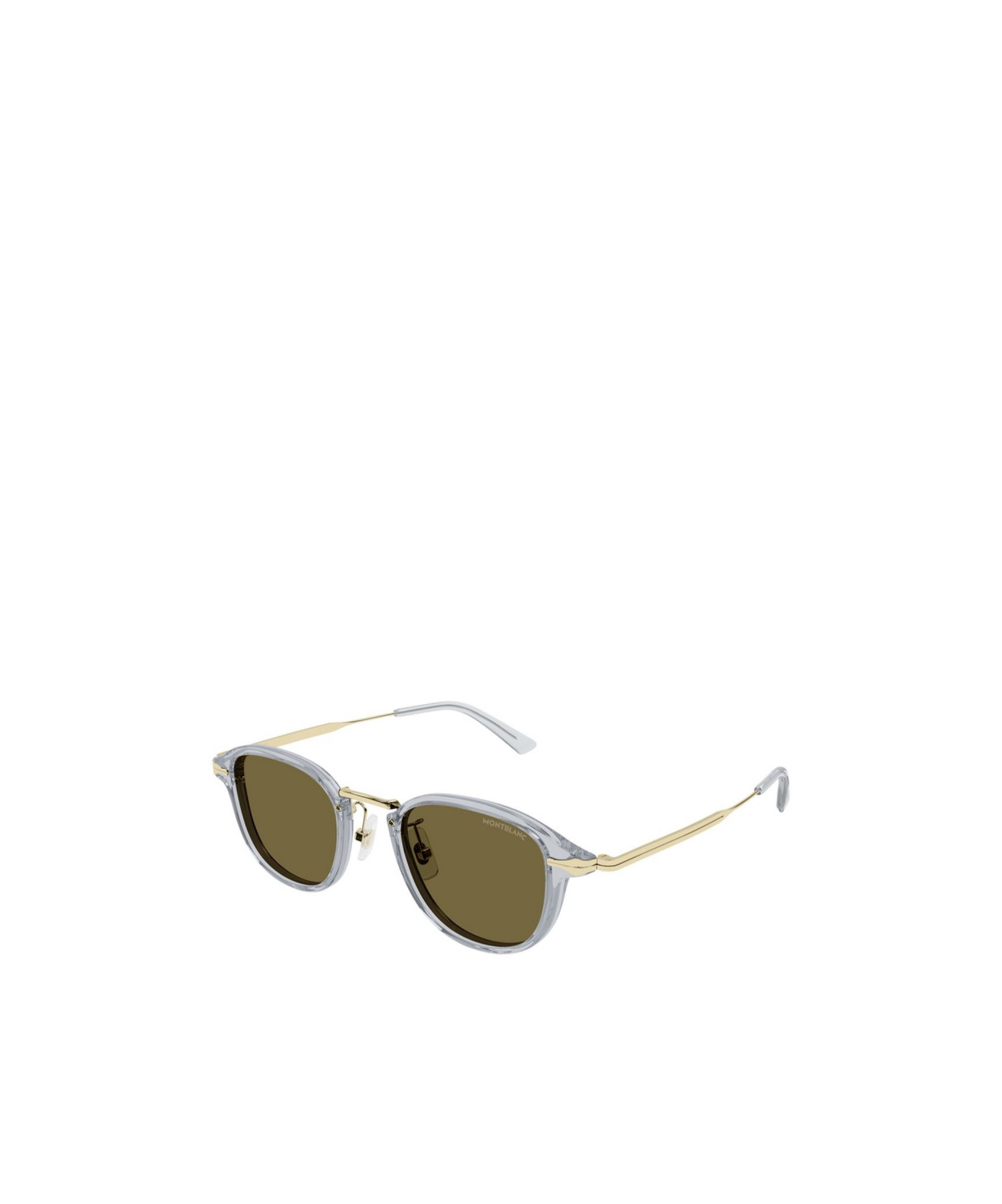 Montblanc Geometric Frame Sunglasses In Green