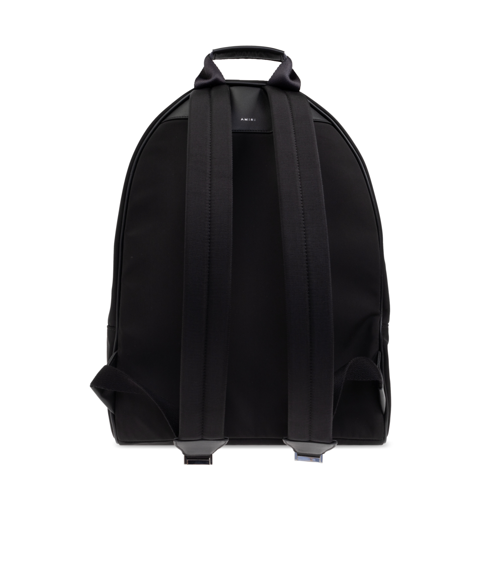 Shop Amiri Logo-embroidered Backpack In Black