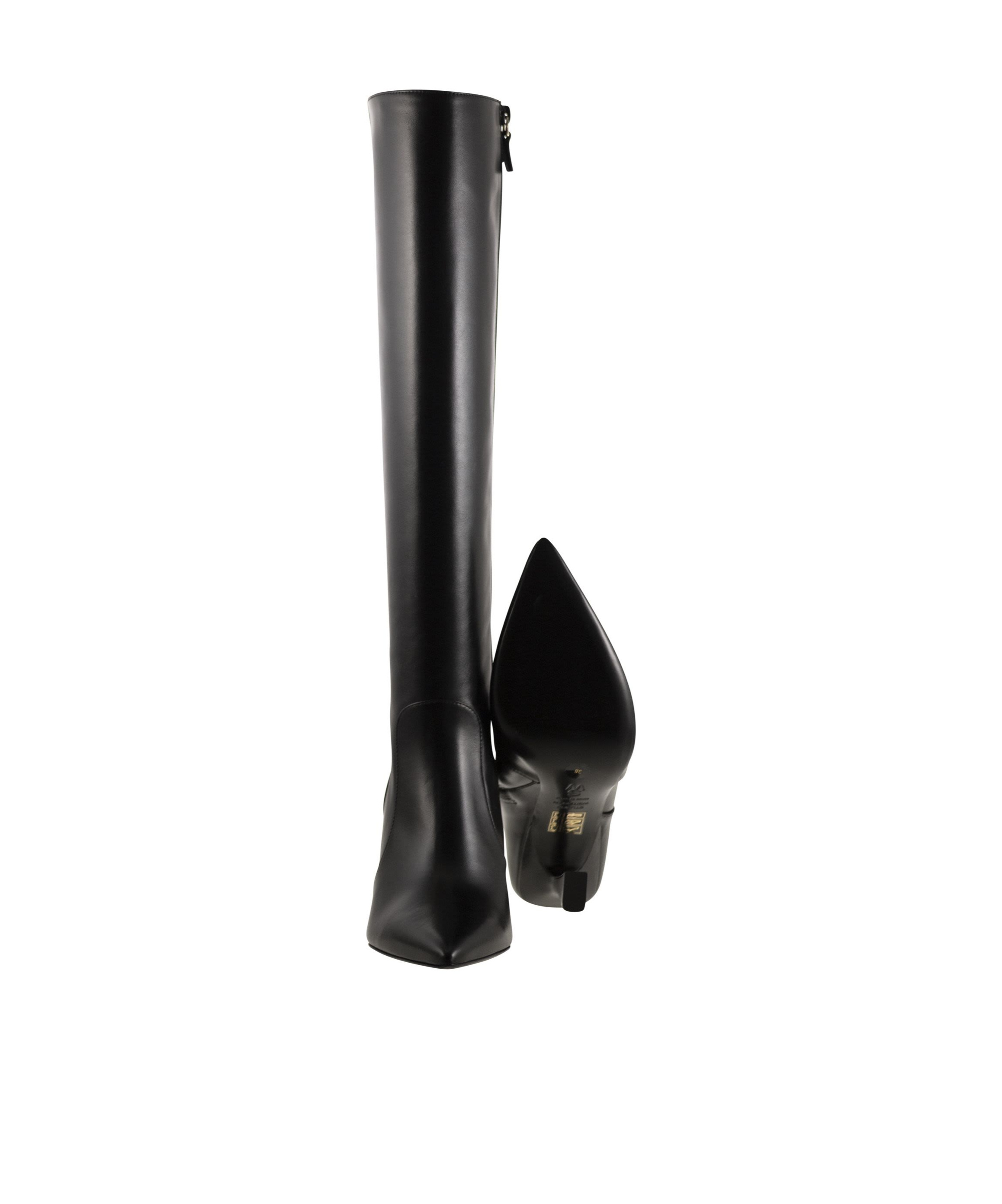 Stuart Weitzman Vinnie - Leather Boots In Black