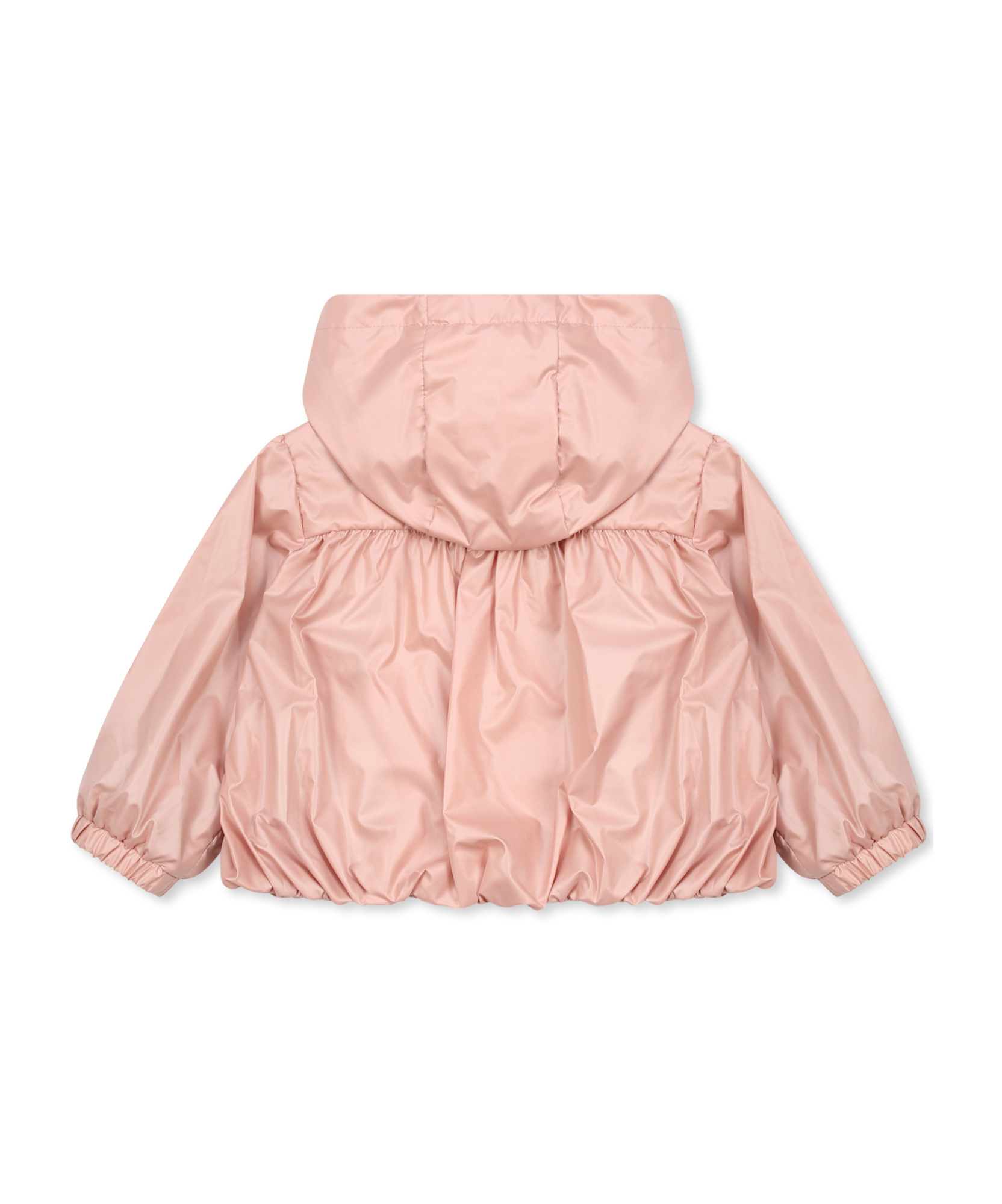 Moncler Long-sleeved Hooded Jacket In Pink