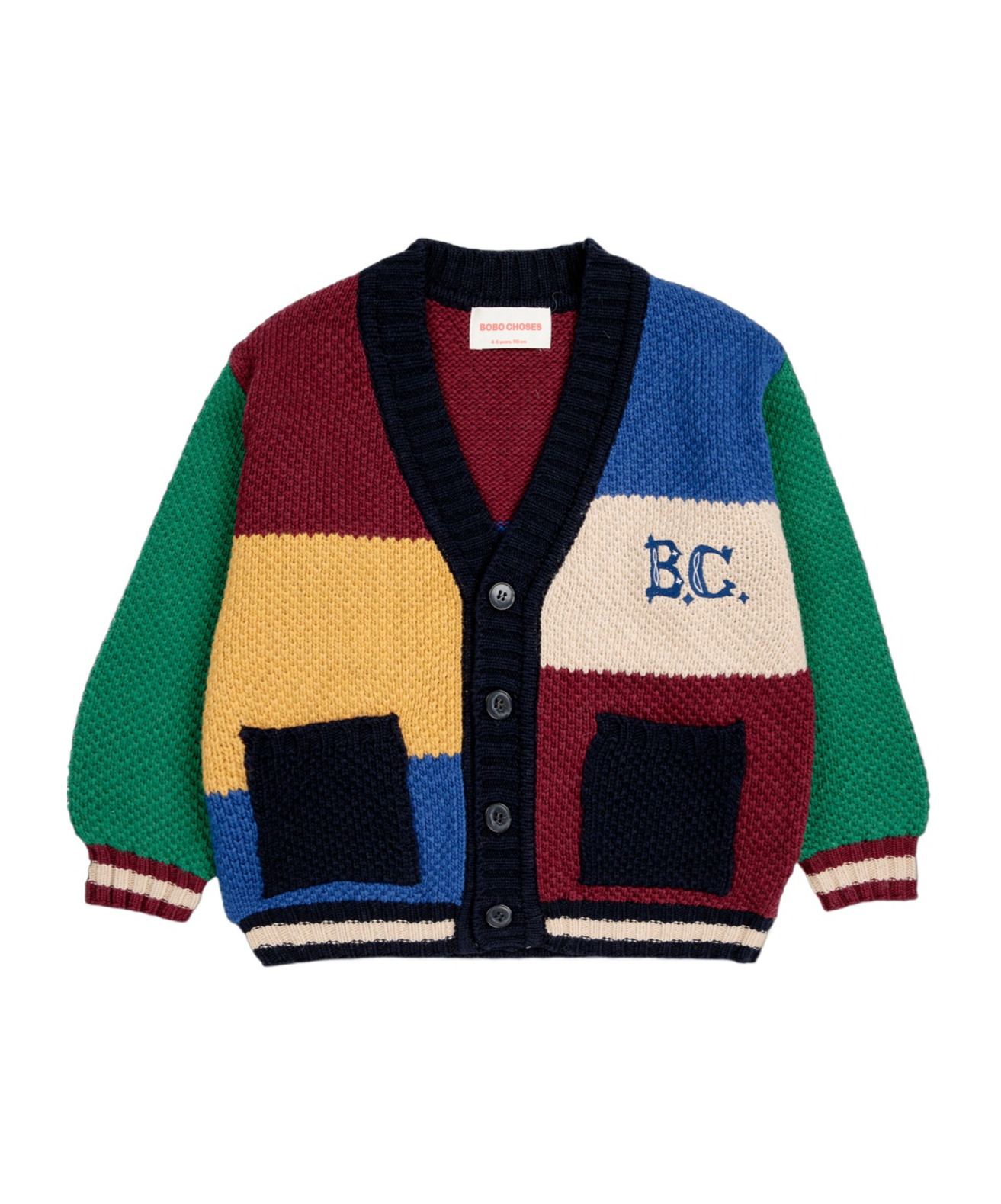 Bobo Choses Multicolor Cardigan For Kids With Logo In Multicolor
