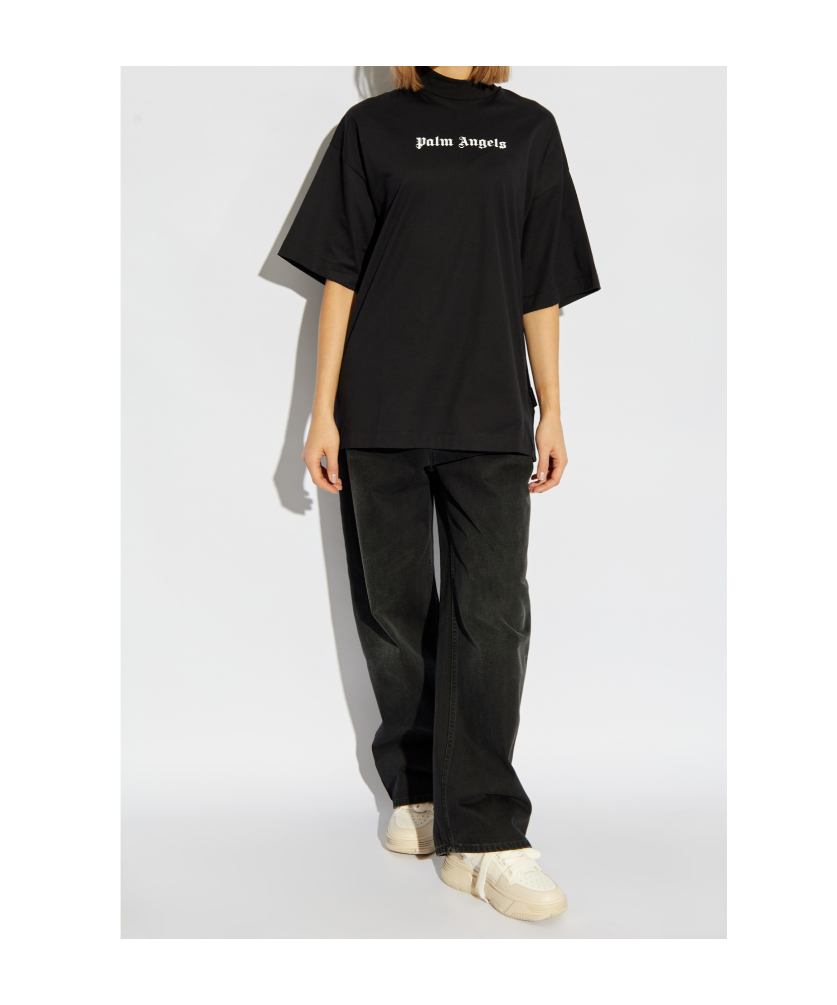 Palm Angels Short-sleeved T-shirt In Black