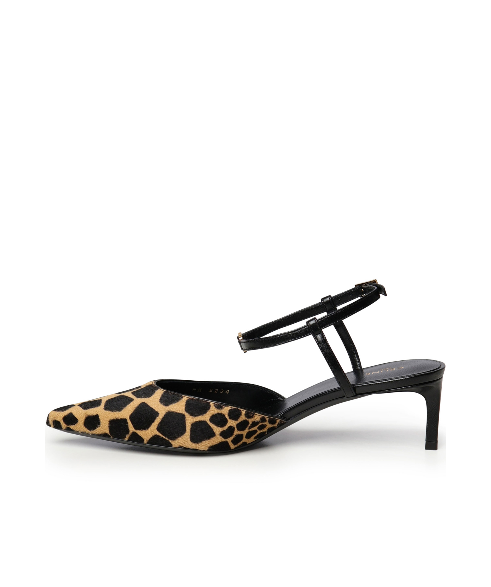 Celine Pointed High-heeled Sandals In Black
