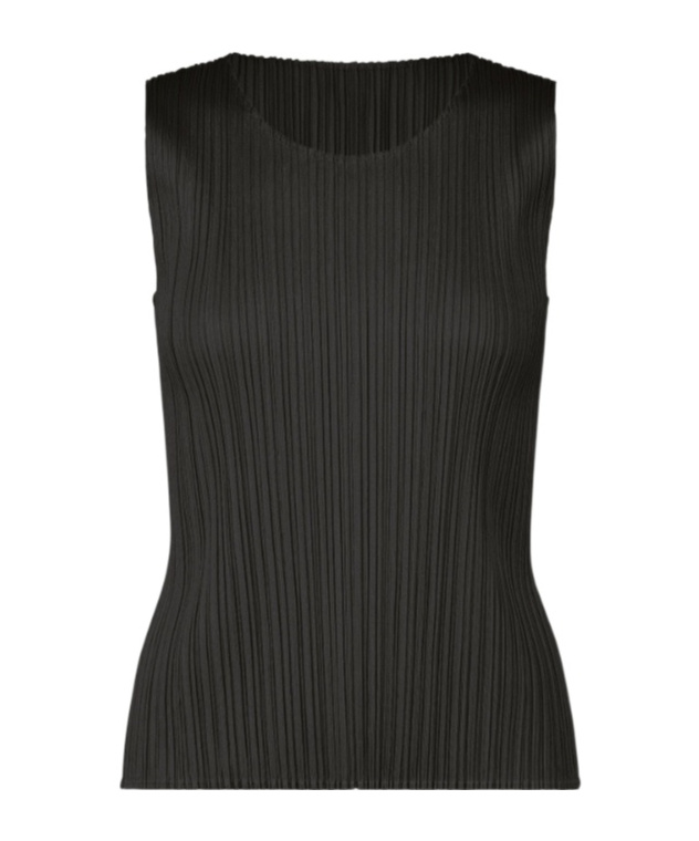 Issey Miyake Pleated Vest In Black