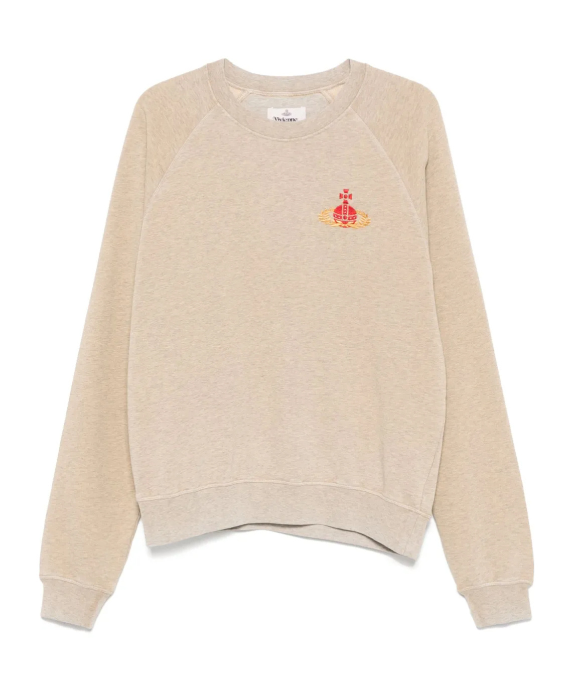 Shop Vivienne Westwood Orb-embroidered Sweatshirt In Nude