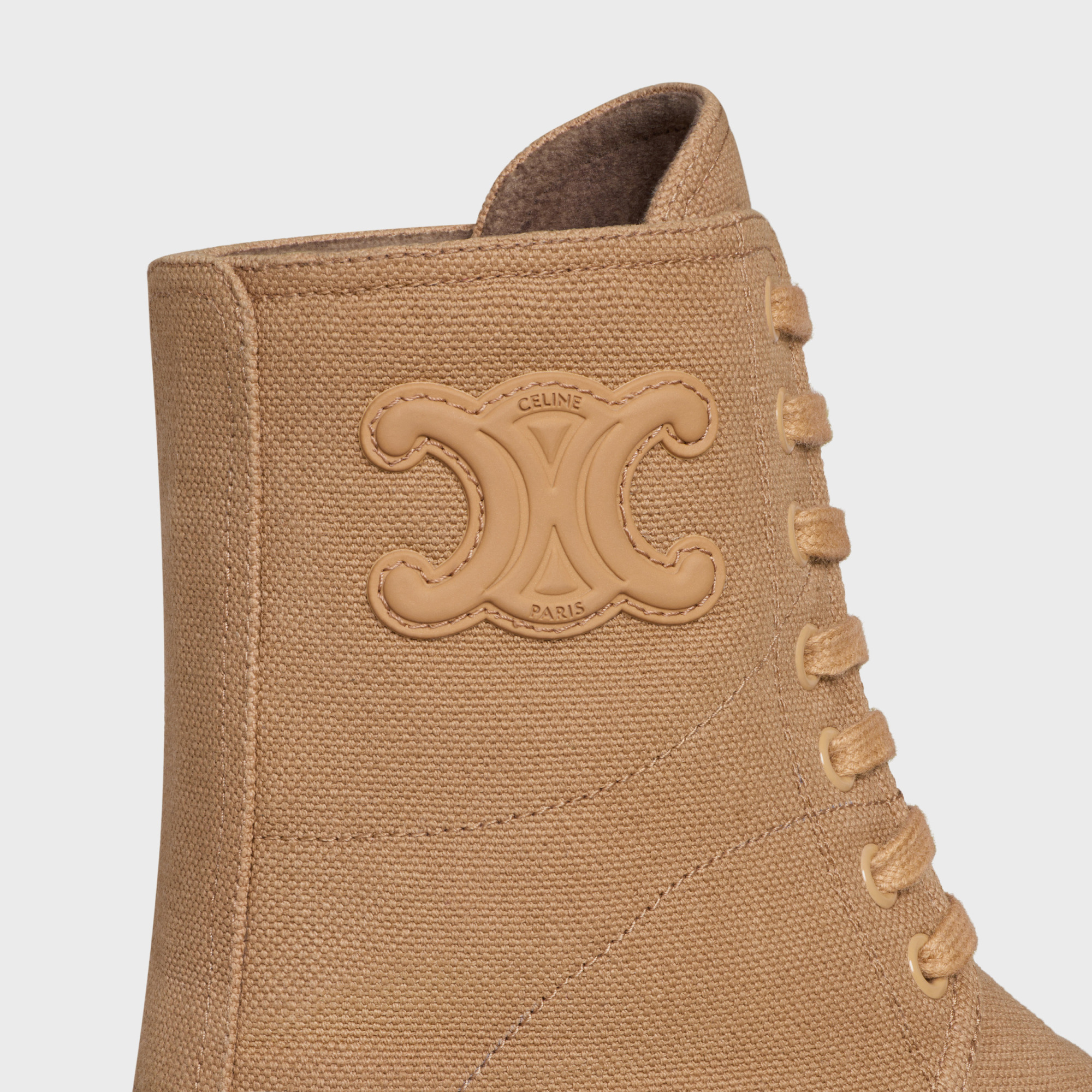 Celine Riley Lacing Boots In Nude