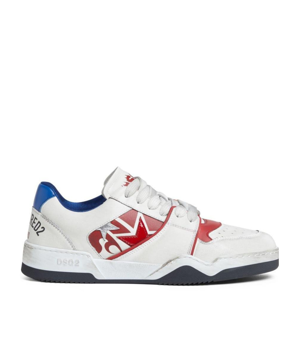 Shop Dsquared2 Panelled Sneakers In White