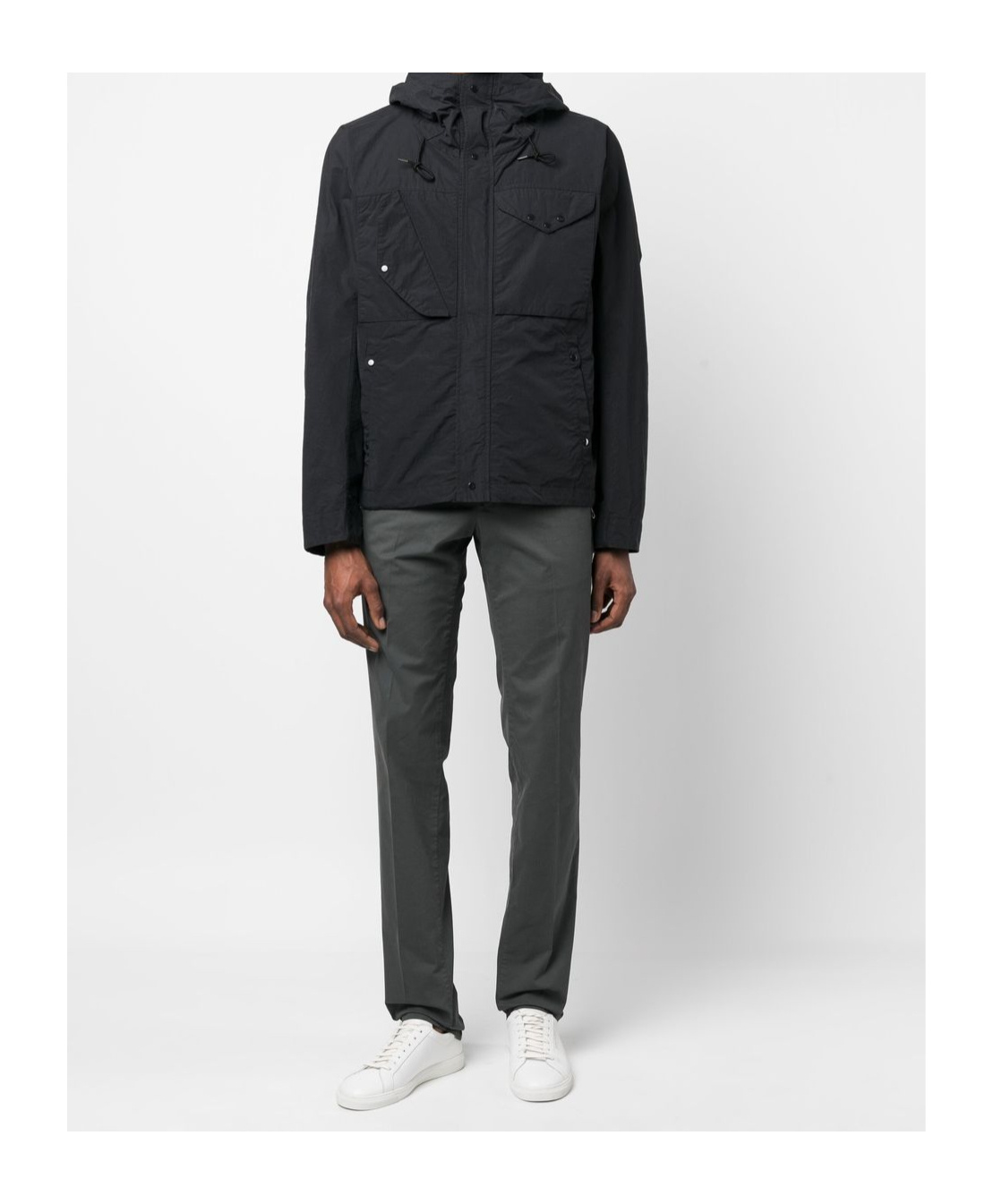 Ten C Long Sleeve Casual Jacket In Black
