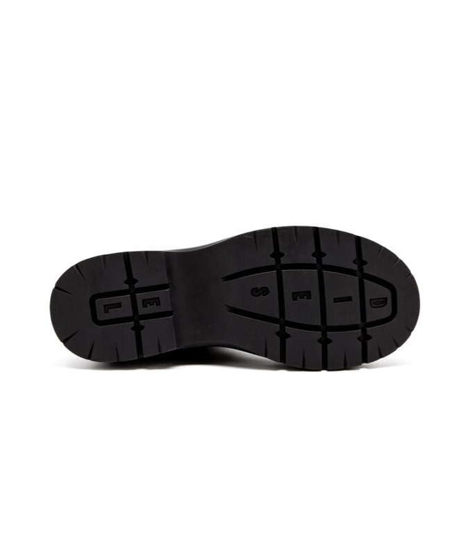 Diesel D-donald-chunky Ankle Boot With Lug Sole In Black