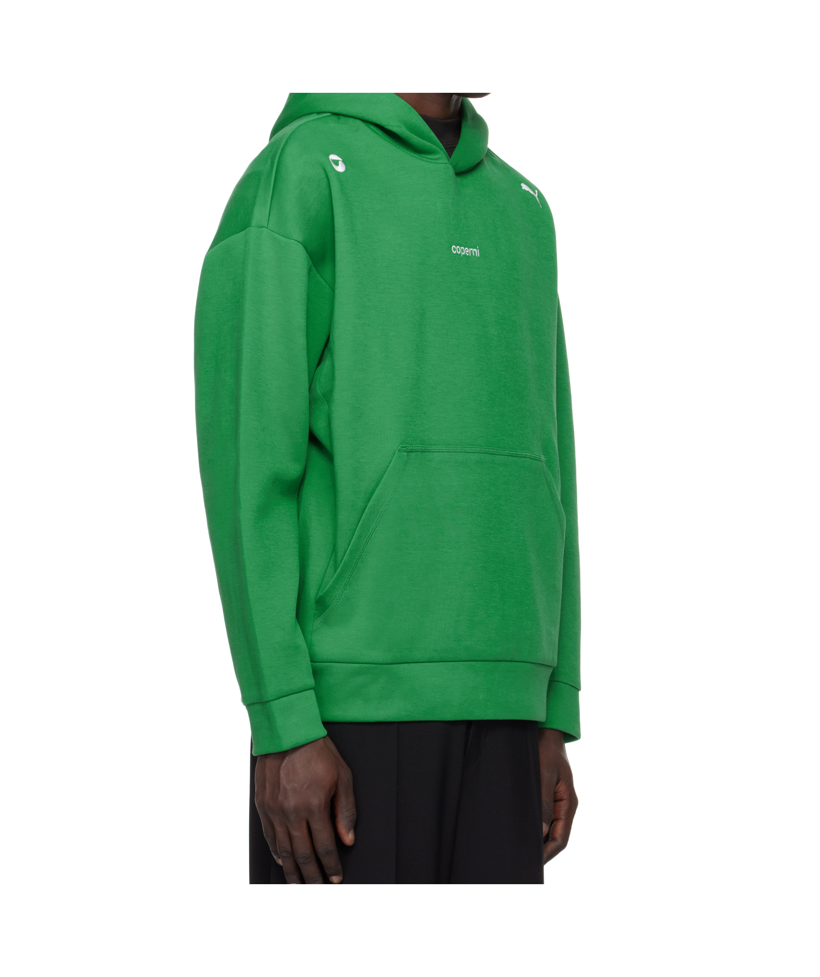 Coperni X Puma Edition Jersey Hoodie In Green