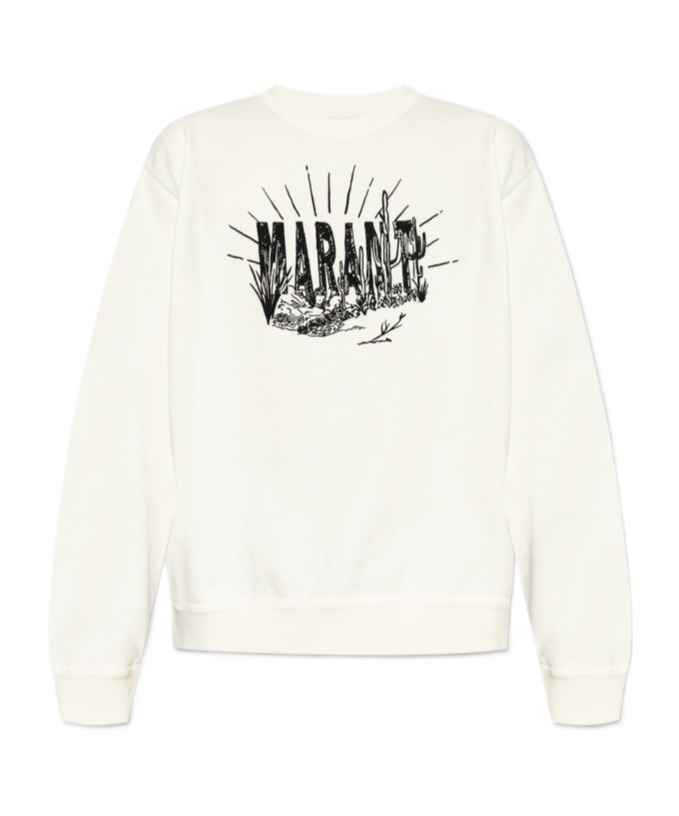 Isabel Marant Long-sleeved Sweater In White