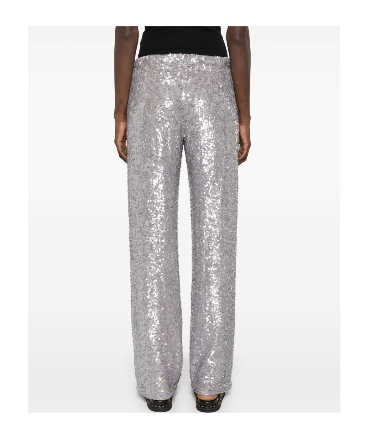 P.a.r.o.s.h Silver Gong Straight-leg Trousers