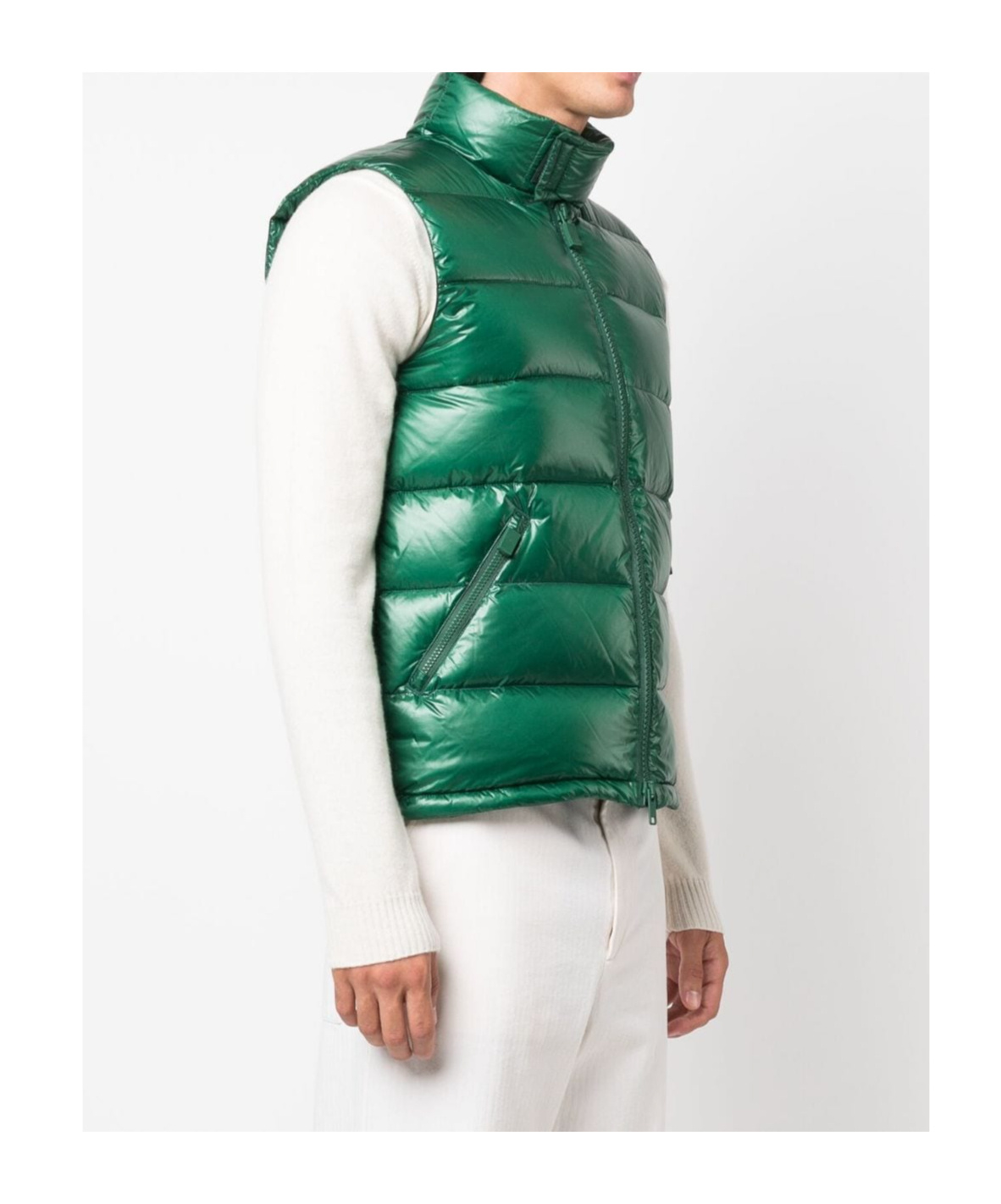 Shop Aspesi Padded Feather-down Gilet