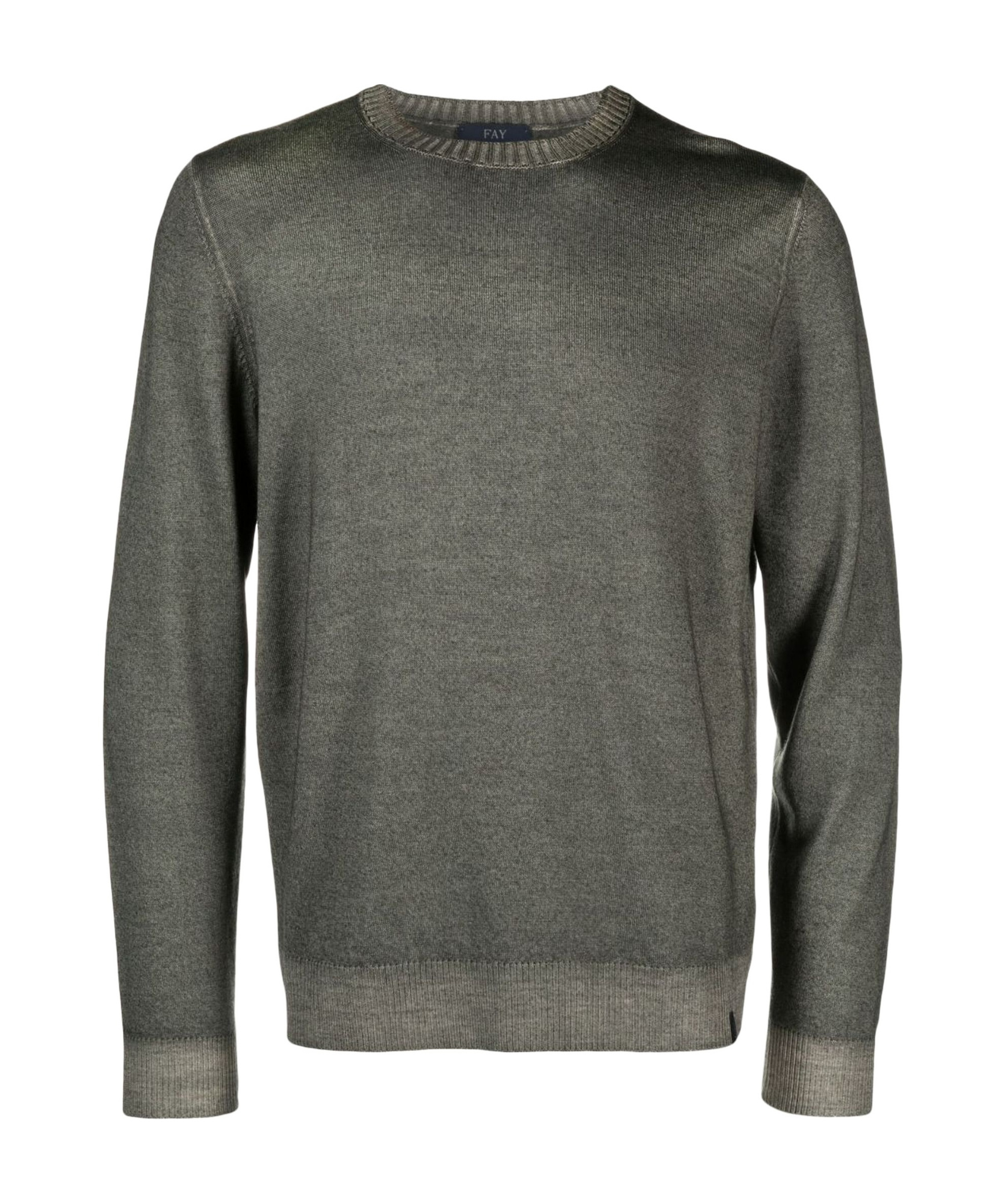 Fay Long-sleeved Sweater In Black