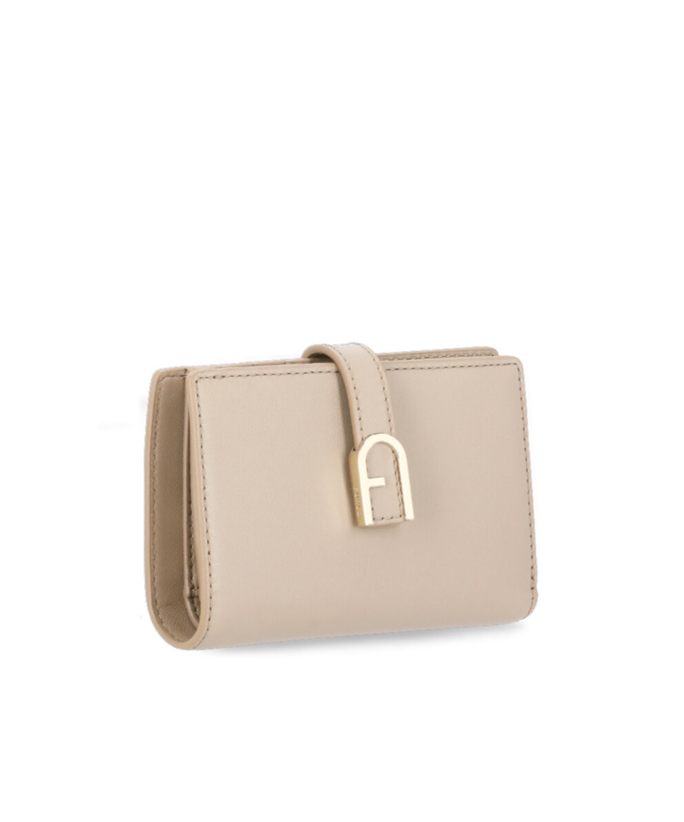 Furla Double-folded Wallet In Nude