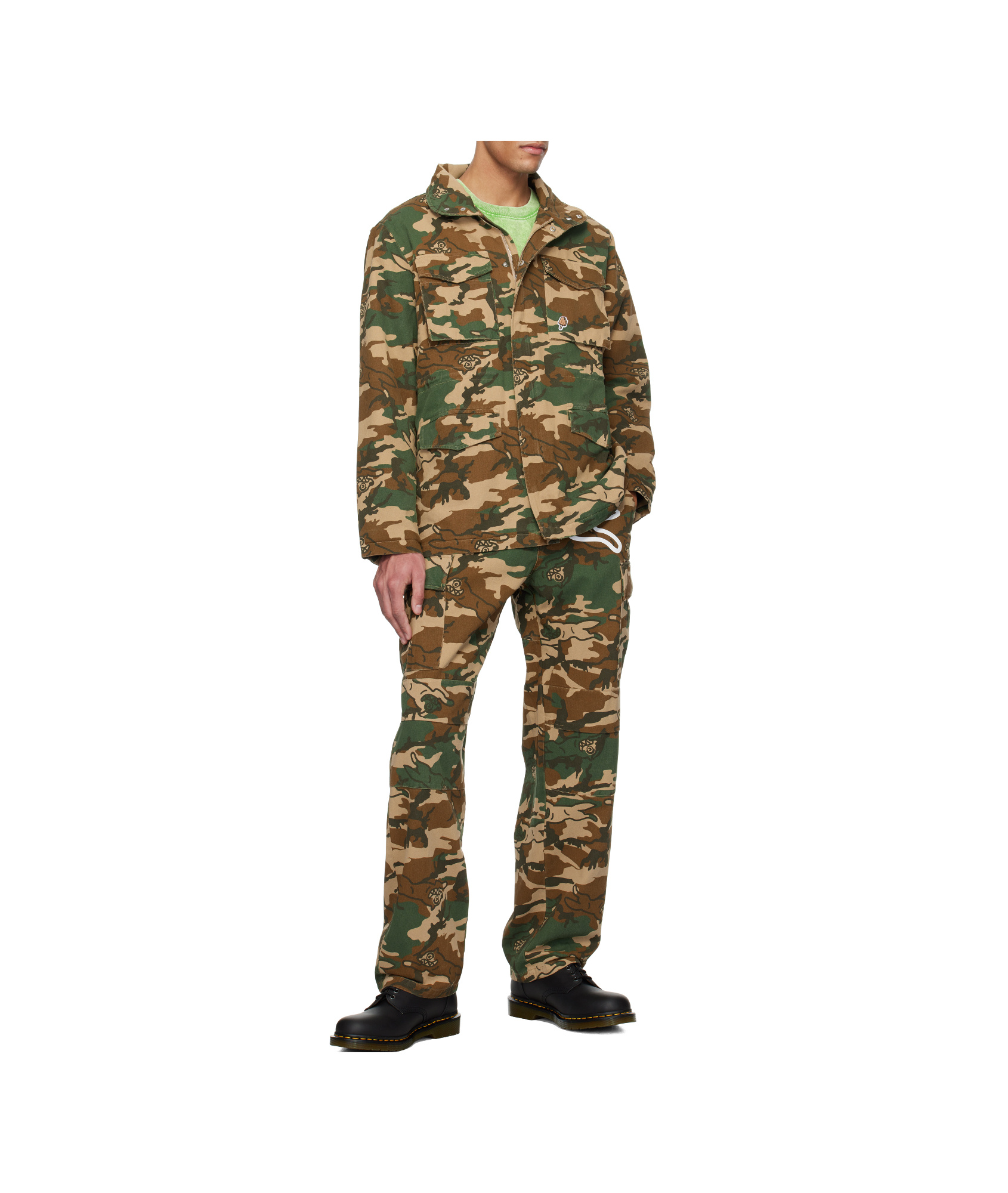 ICECREAM RUNNING DOG WOODLAND CARGO TROUSERS
