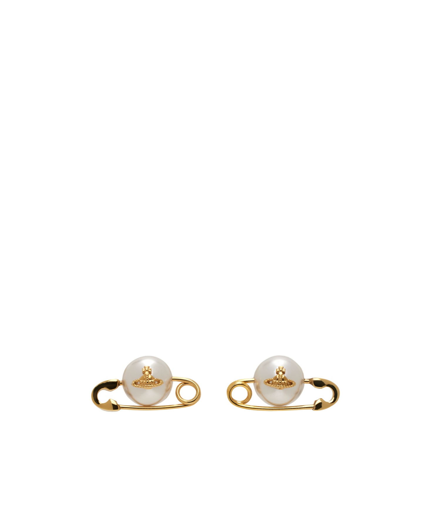 Vivienne Westwood Logo Pattern Earrings In White