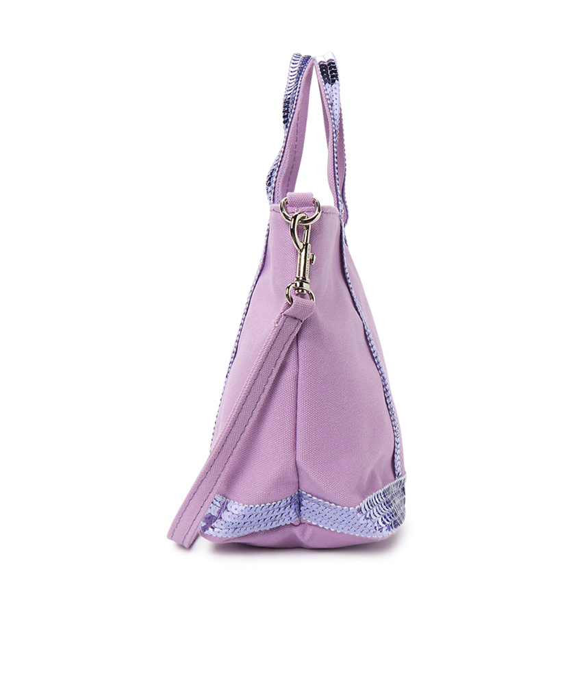 Vanessa Bruno Sequined Shoulder Bag In Purple