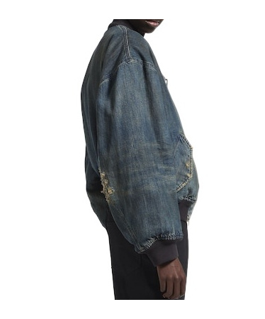 Balenciaga Standard Bomber In Blue
