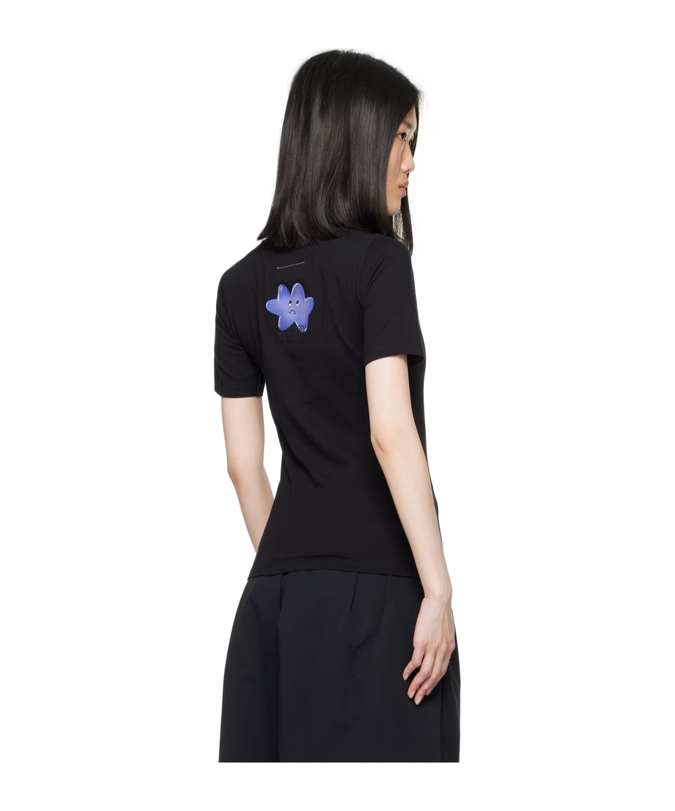 Mm6 Maison Margiela Graphic-print T-shirt In Black