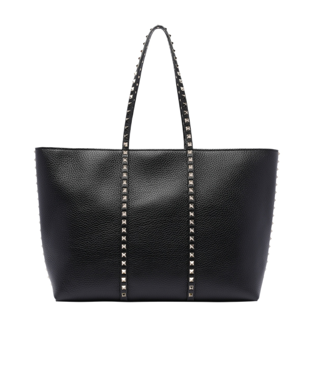 Shop Valentino Rockstud Tote Bag In Black