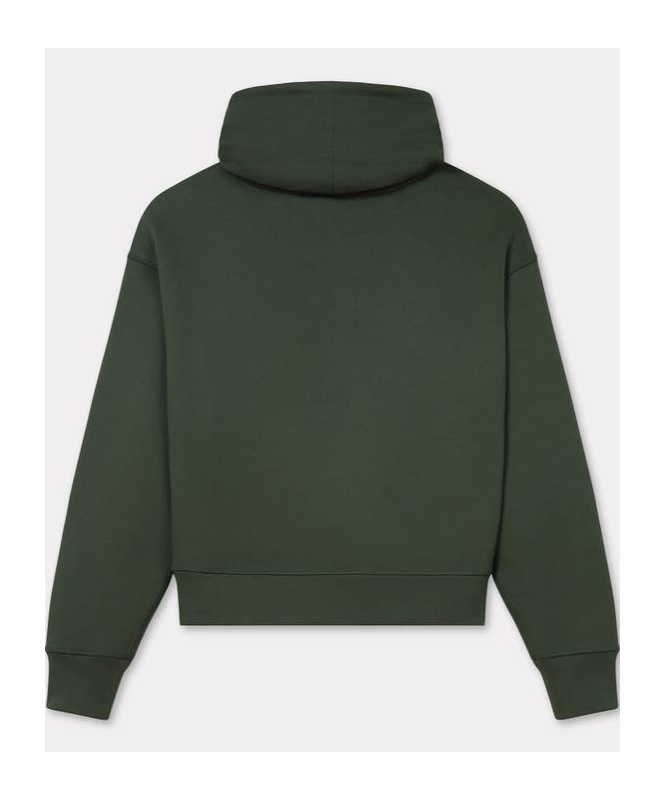 Kenzo Embroidered Logo Long Sleeve Sweater In Green