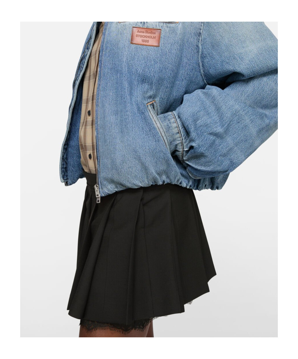 Acne Studios Mini Pleated Skirt In Black