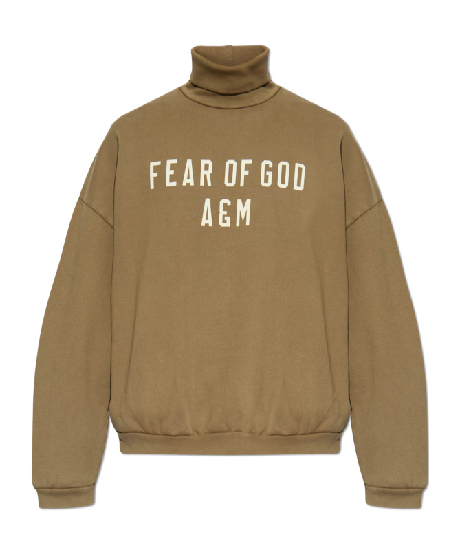 Essentials Logo-print Sweatshirt In Brown