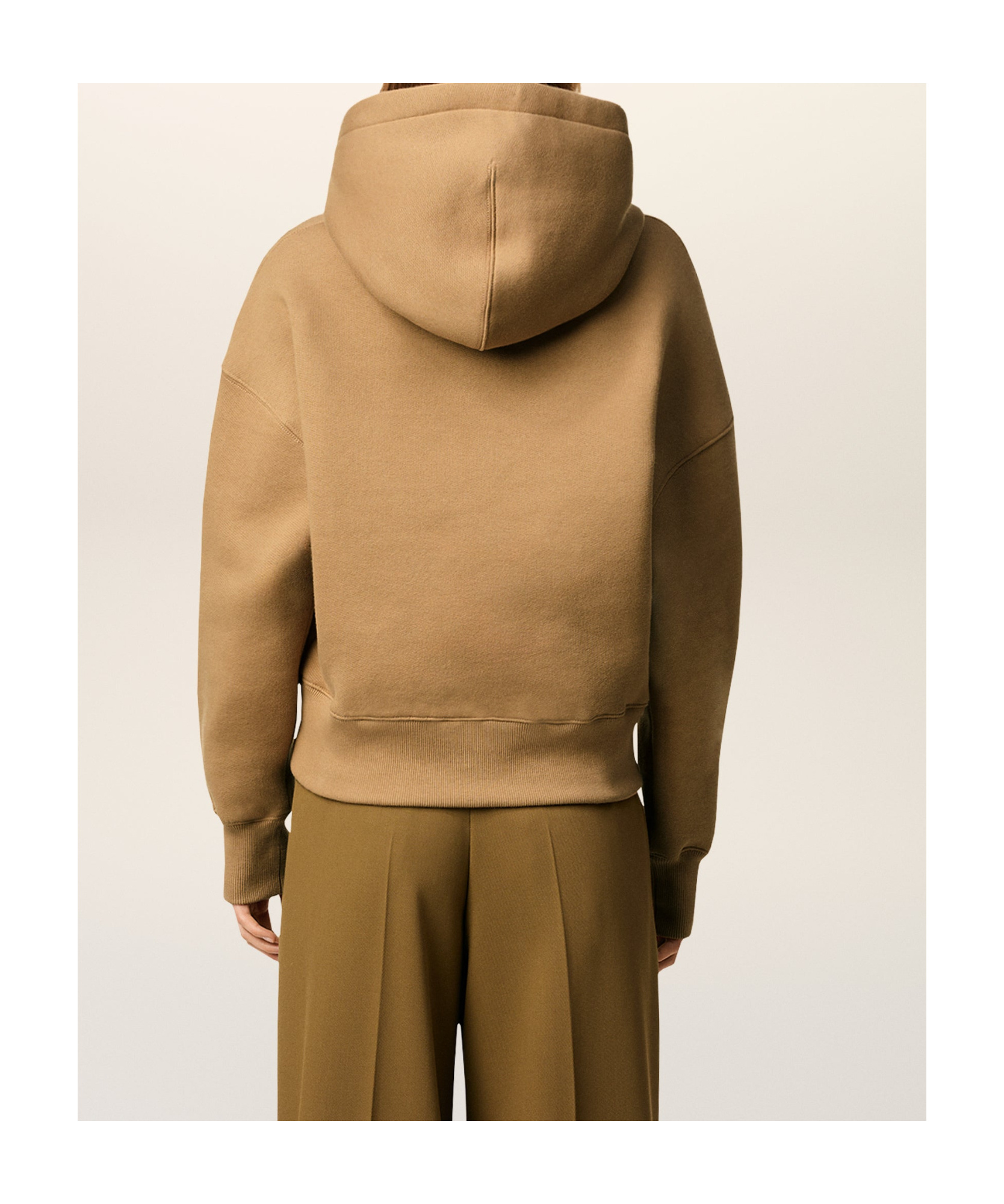 Ami Alexandre Mattiussi Brown Cotton Ami De Coeur Hoodie Brown In Brown