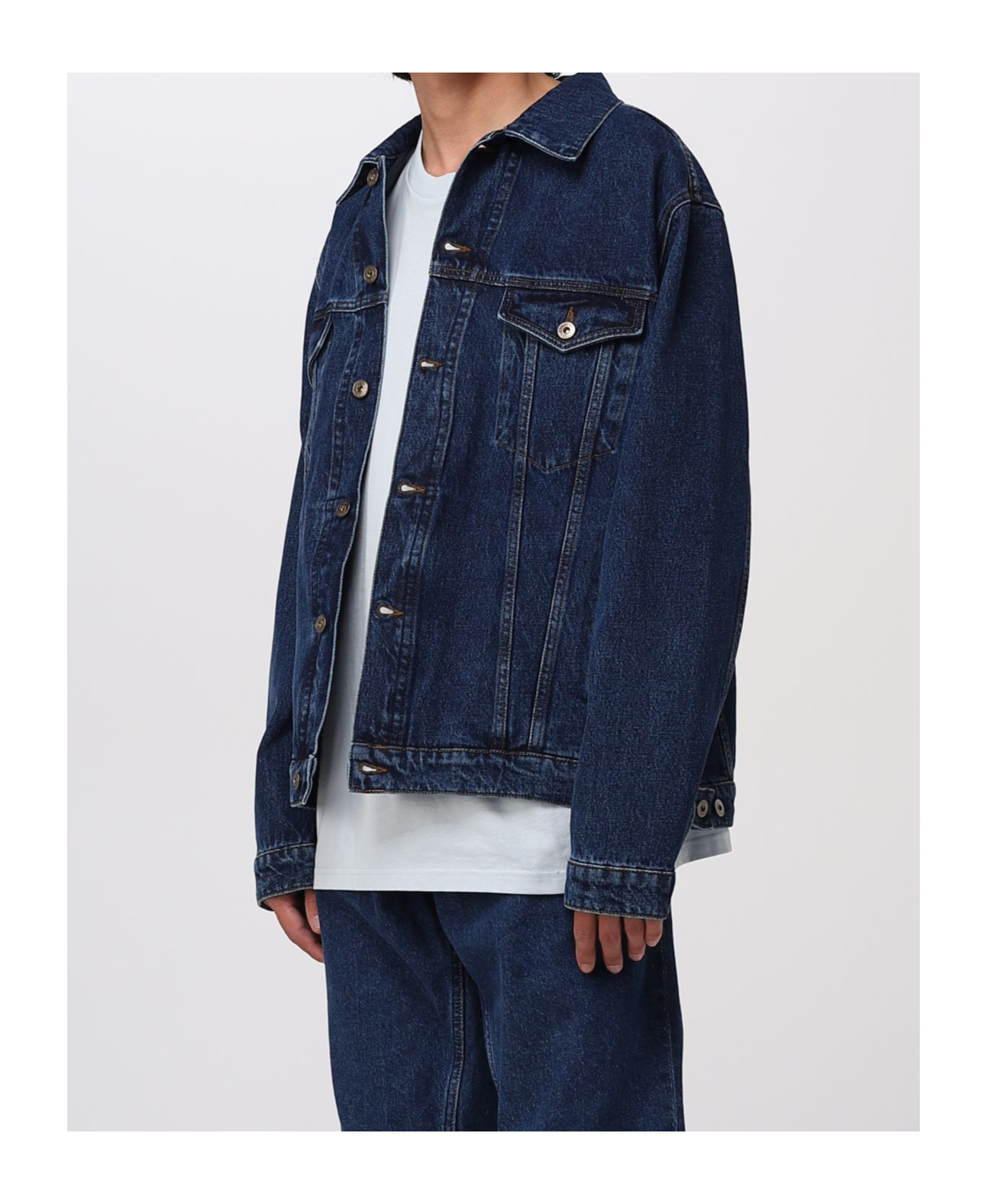 Y/project Classic Wire Jeansjacke In Black