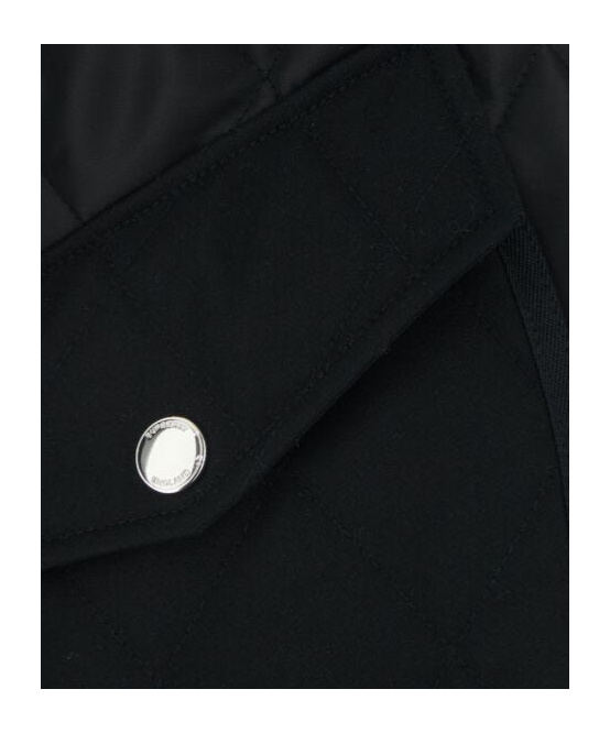 Burberry Roxby Diamond-quilted Mid-length Coat In Black
