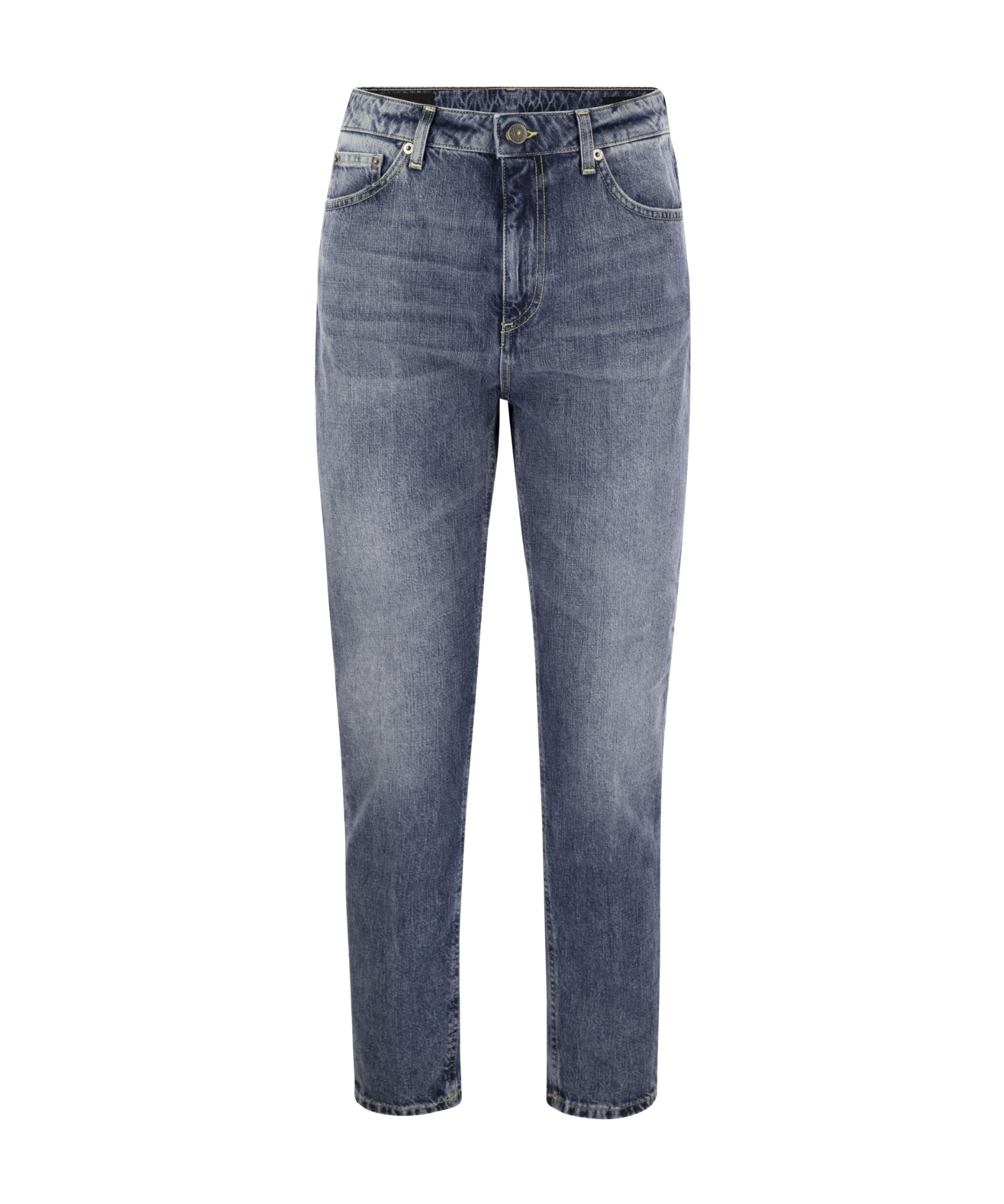 Dondup Cindy - Regular Stretch Denim Jeans In Gray