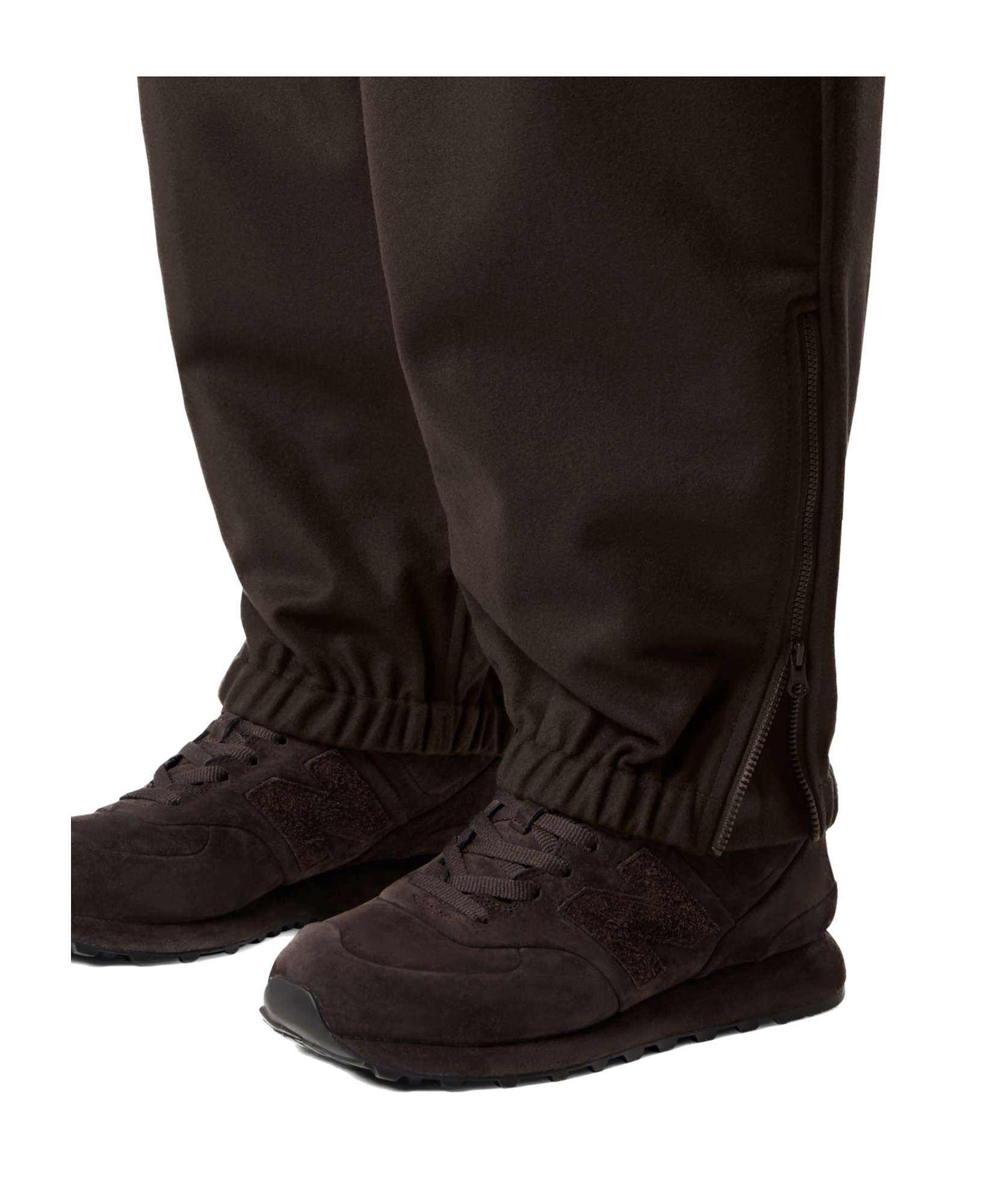 Stone Island Loose-fit Cargo Trousers With Elasticated Zipped Cuffs In Brown