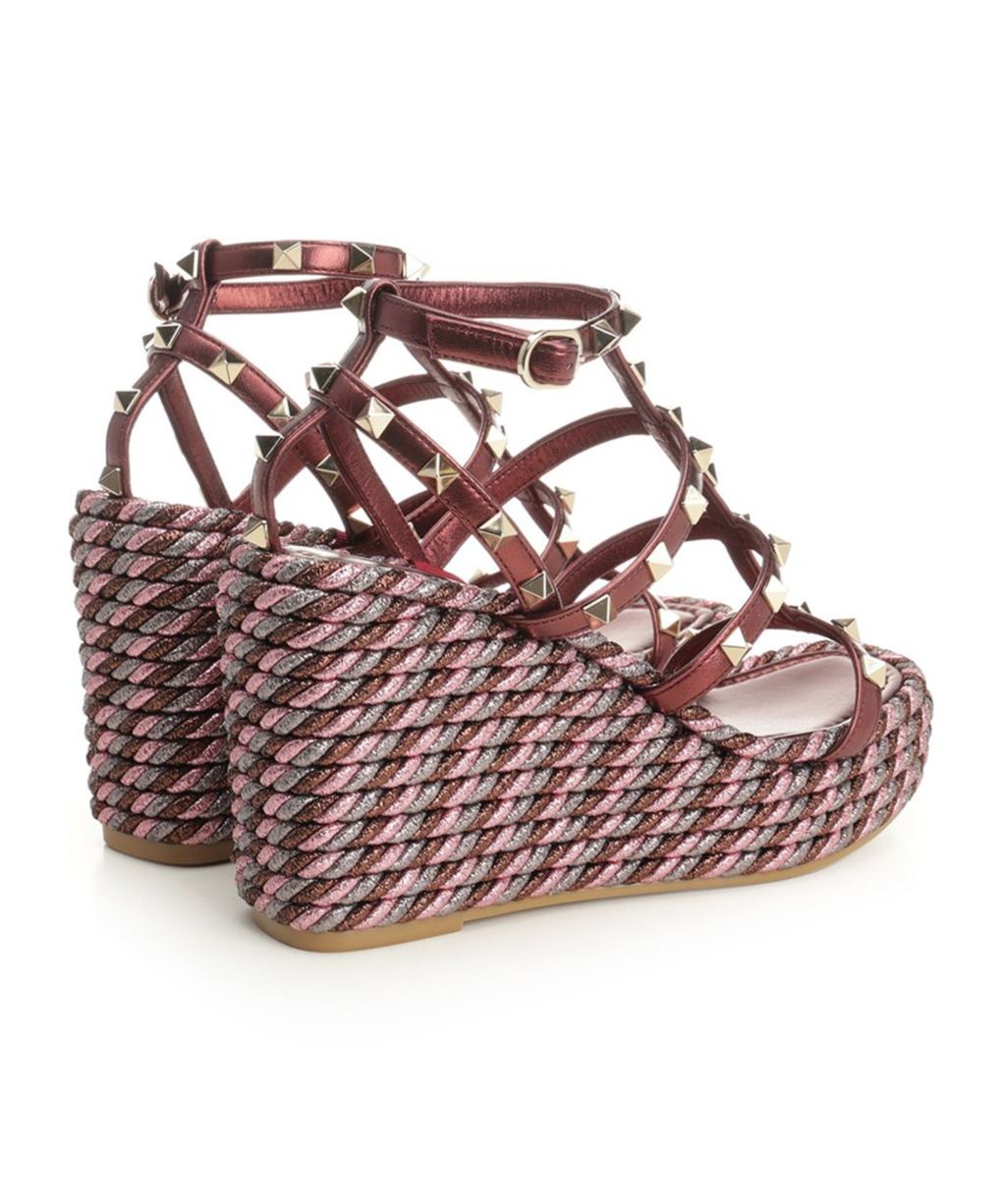 Valentino Open-toe High-heeled Sandals In Red