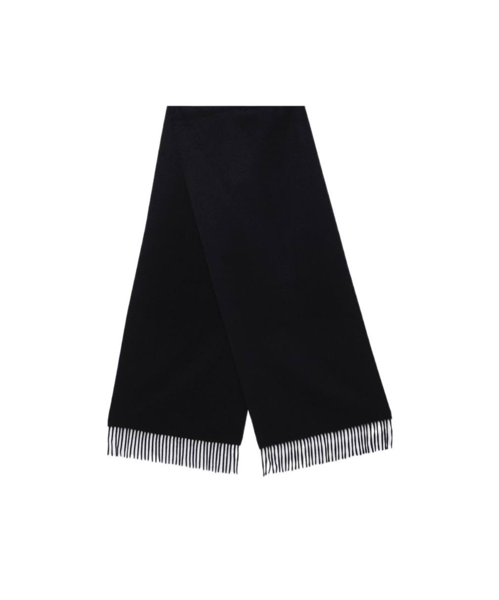 Destin Surl Fringed Scarf In Black