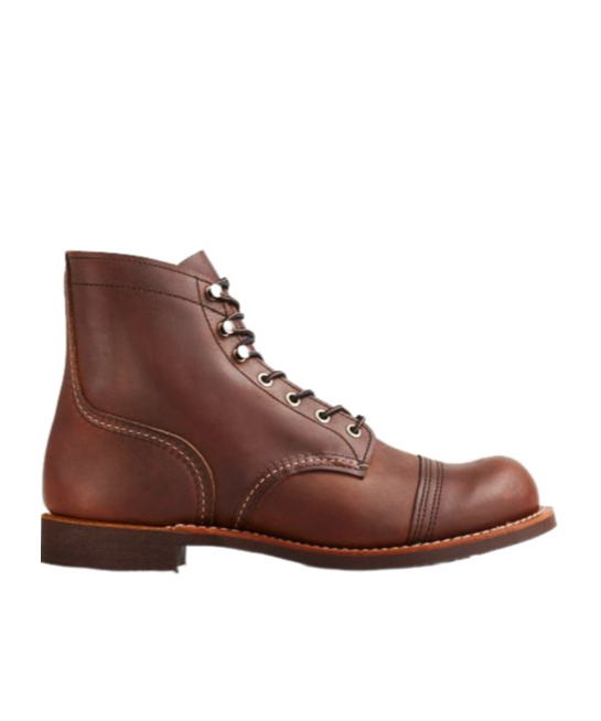 Red Wing Shoes Lace-up Leather Biker Boots In Red