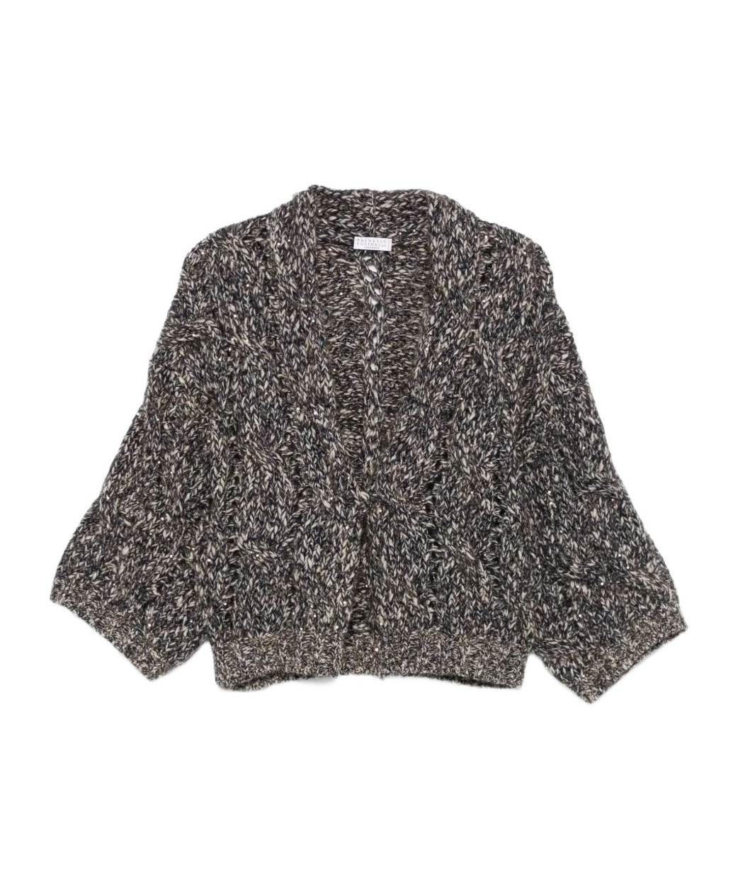 Brunello Cucinelli Twist-detail Cardigan In Brown