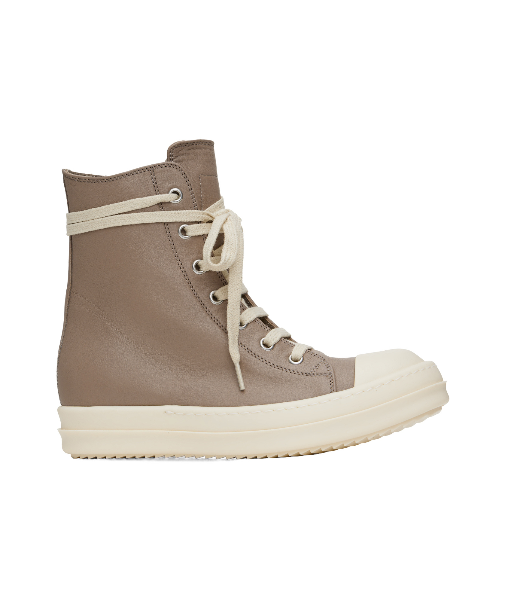 Rick Owens Hollywood High Top Sneakers Flesh And Milk In Neutral