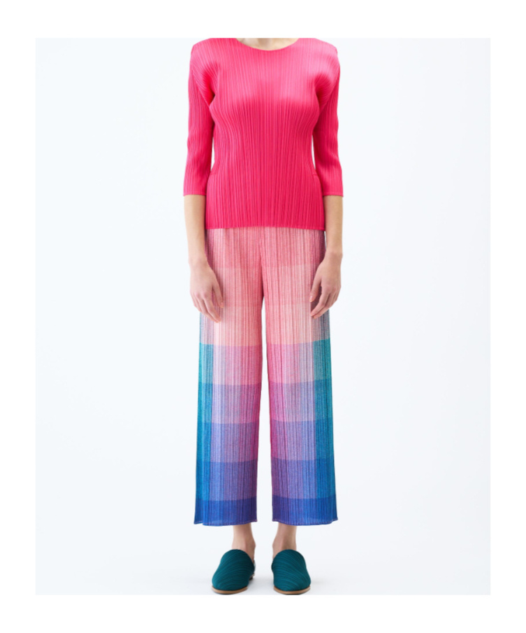 Issey Miyake Pleated Trousers In Multi