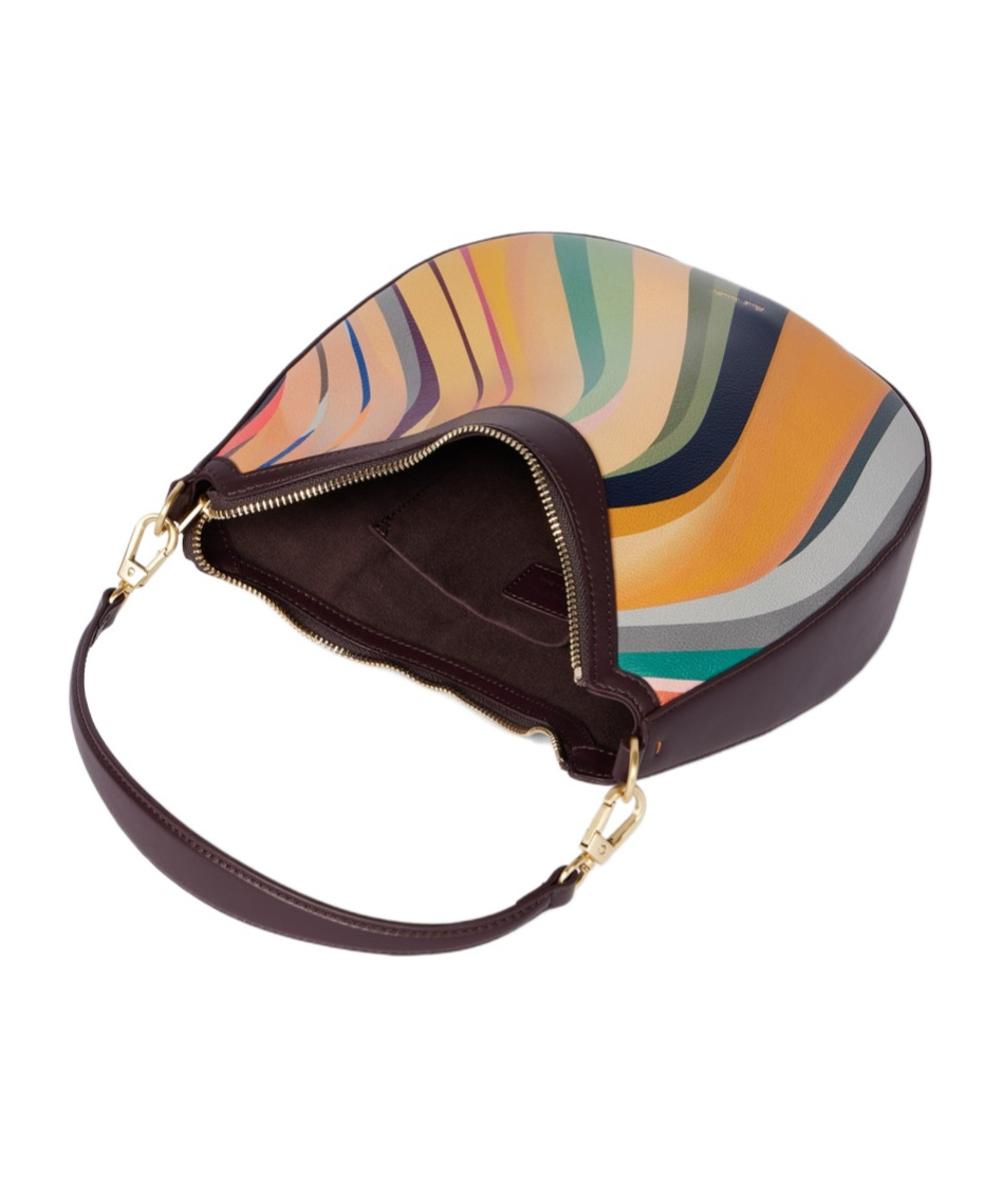 Shop Paul Smith Dusky Swirl Mini Hobo Bag In Multicolor