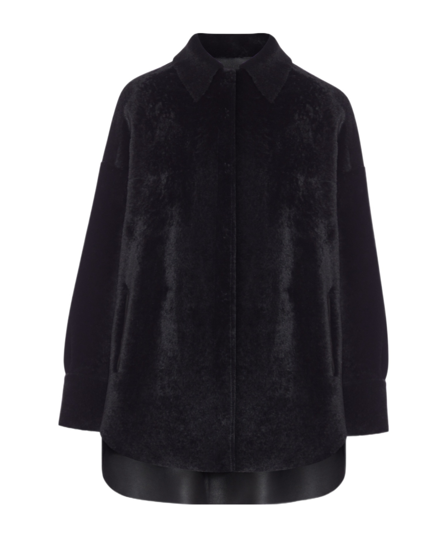 Salvatore Santoro Oversized Leather Jacket In Black