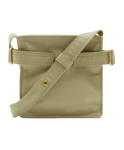 Burberry Trench Logo-embroidered Messenger Bag In Green