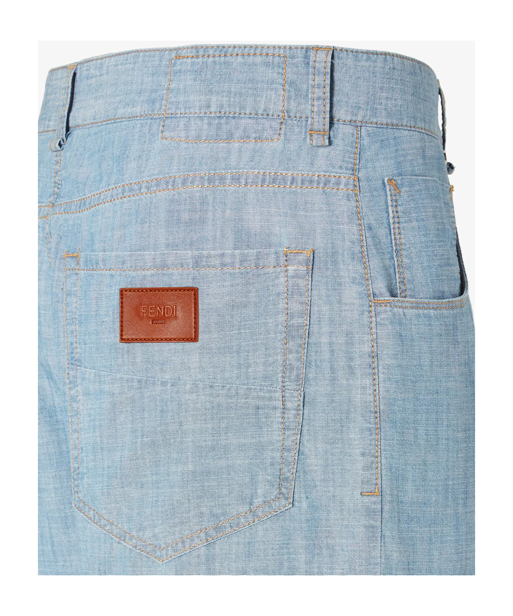 Fendi Men High Waist Jeans