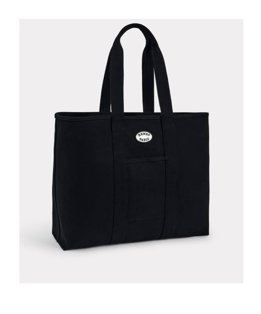 Kenzo Large Pattern Shoulder Bag In Black