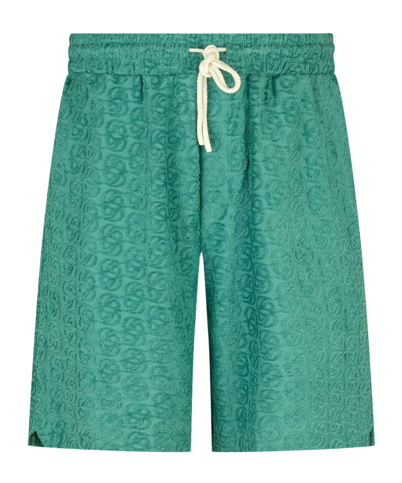 Drôle De Monsieur Logo Patterned Shorts Featuring Pockets In Blue