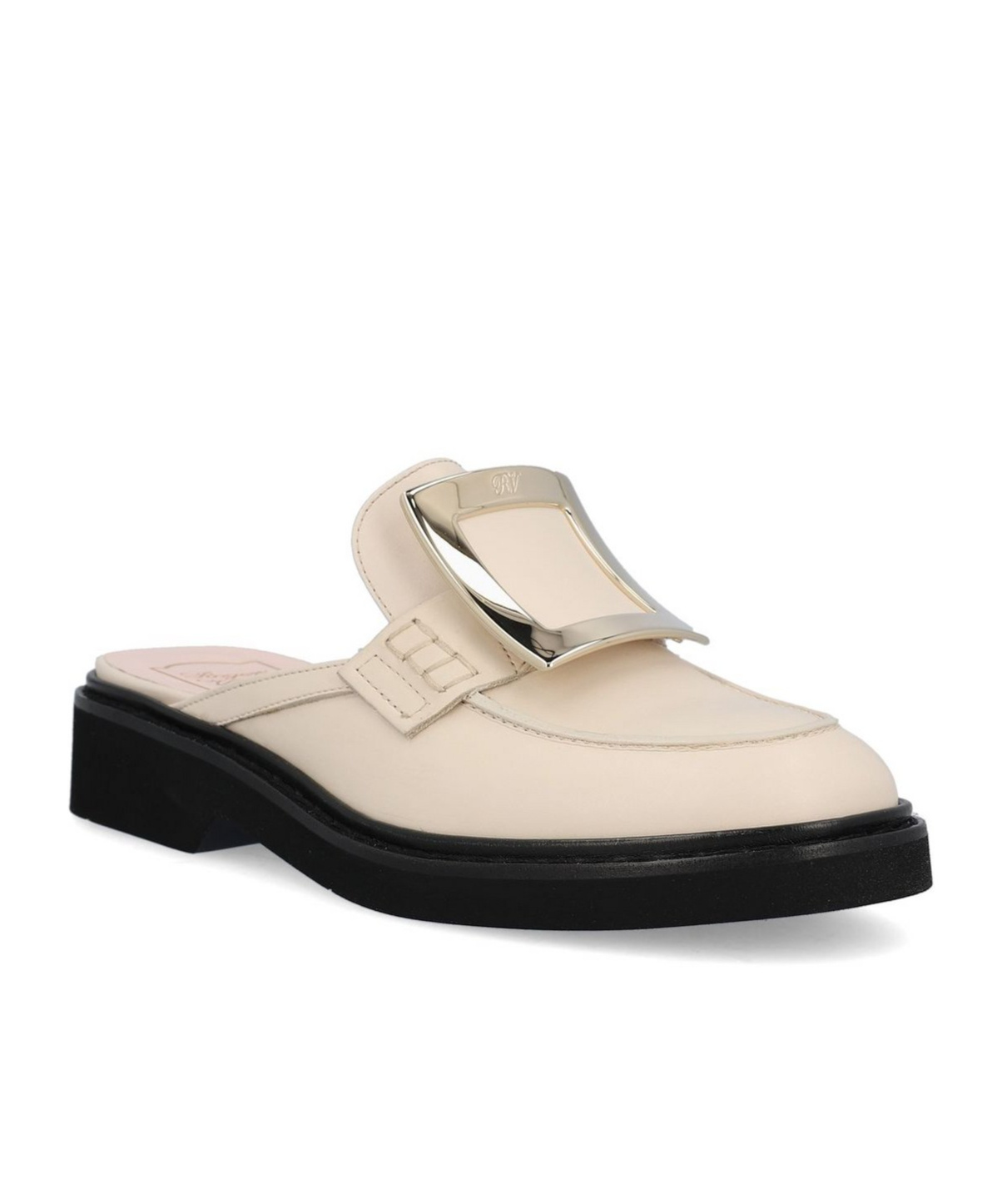 Roger Vivier Women Viv Rangers Leather Loafers In Nude